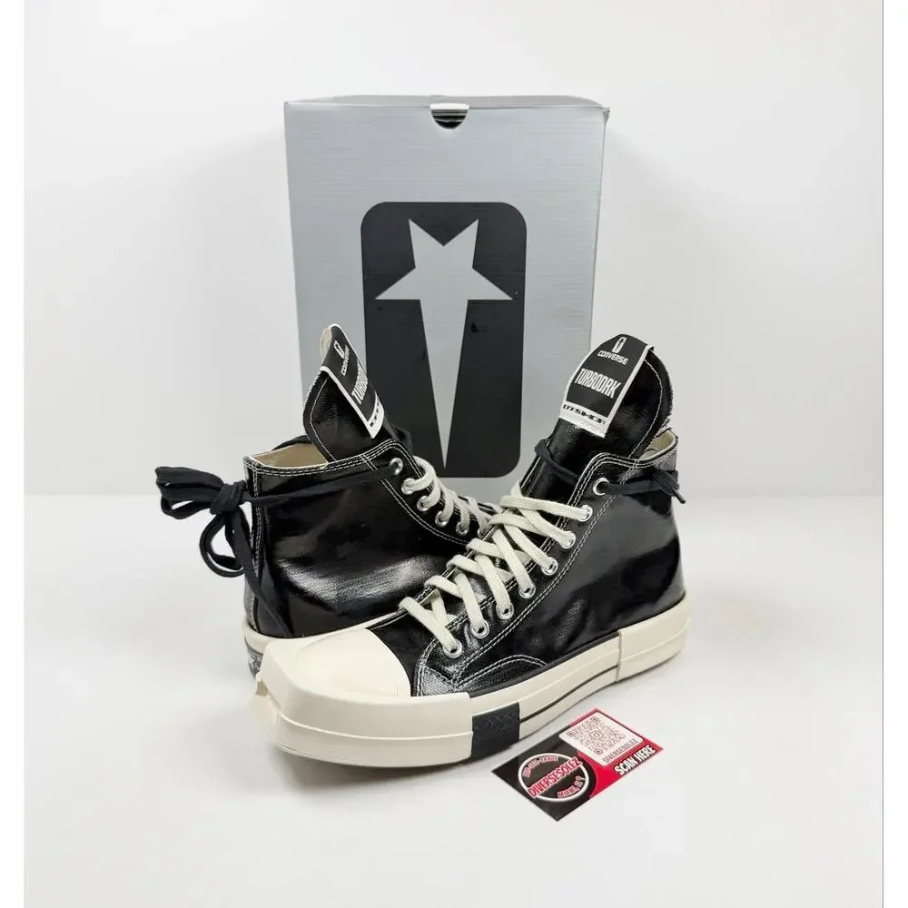 Size 8.5 - Rick Owen’s TURBODRK Chuck Taylor NEW